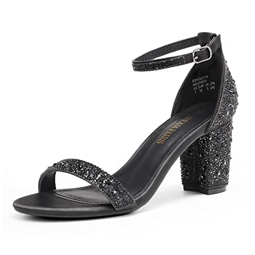 Black/Rhinestone Black/Rhinestone